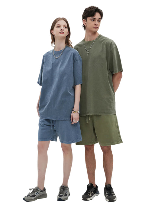 RetroEdge Heavyweight Washed Tee – Timeless Style & Superior Comfort